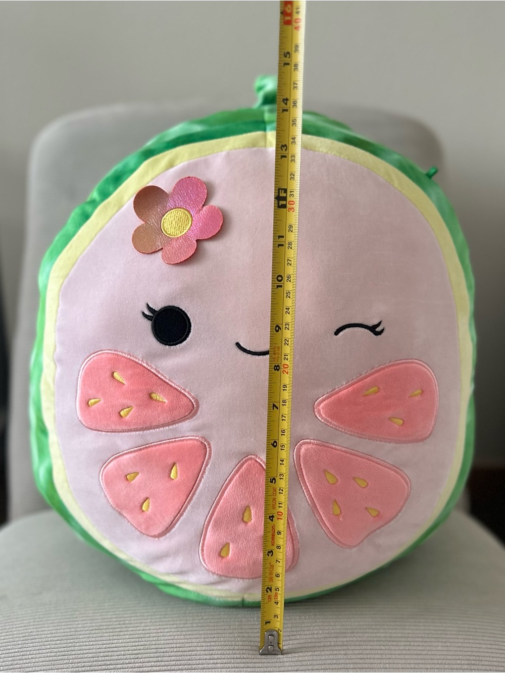 Jumbo 16” Squishmallows “Lena the Guava Fruit” - Picture 7 of 7